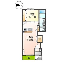 間取図画像 1LDK