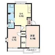 中海岸ハイツ　Ｂ 00202 ｜ 神奈川県茅ヶ崎市中海岸４丁目5-12（賃貸アパート2DK・2階・43.00㎡） その2