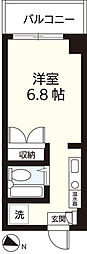 ドエル西船 ワンルームの間取図画像