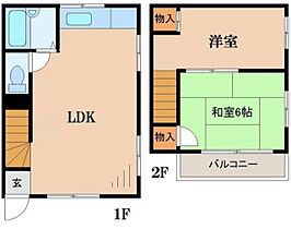 テラスハウス宅見 102 ｜ 神奈川県川崎市多摩区中野島５丁目4-44（賃貸テラスハウス2LDK・1階・44.55㎡） その2