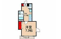 パークメゾン 1DKの間取図画像