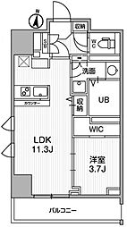 テラス森下 1LDKの間取図画像