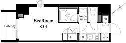 ラティエラ上野入谷 1Kの間取図画像