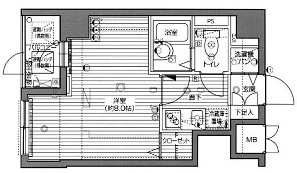 グランド・ガーラ横浜関内 ｜神奈川県横浜市中区不老町３丁目(賃貸マンション1K・3階・23.87㎡)の写真 その2