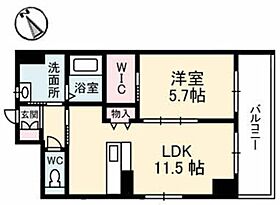 シャイン72ビル新山口駅前 0601 ｜ 山口県山口市小郡明治２丁目12-19（賃貸マンション1LDK・6階・44.28㎡） その2