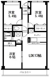 ライフプレイスシーマ2 3LDKの間取図画像
