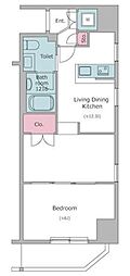 RESIDIA上野御徒町 1LDKの間取図画像
