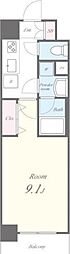 ベルミエール 1Kの間取図画像