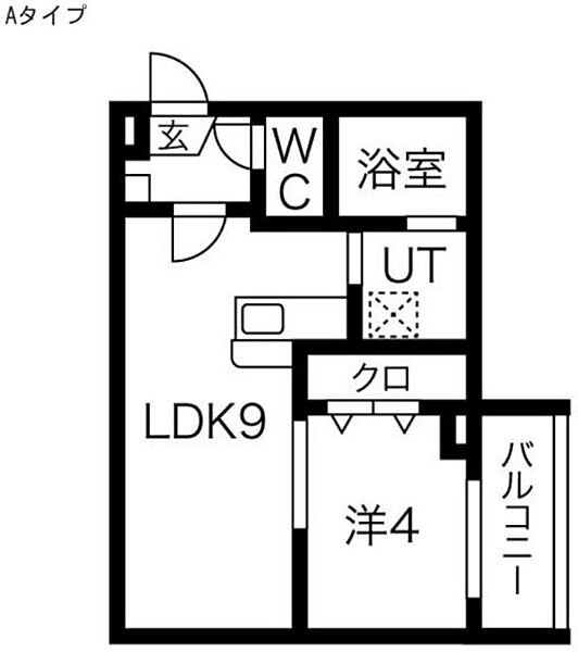 大阪府東大阪市瓢箪山町(賃貸アパート1LDK・3階・32.19㎡)の写真 その2