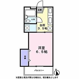 マスコーポ津田沼 1Kの間取図画像