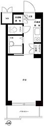 ルーブル世田谷 1Kの間取図画像