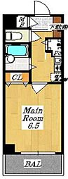 グランヴァン高田馬場 1Kの間取図画像