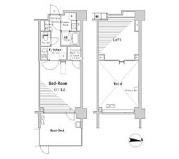 ParkAxis辰巳STAGE 1Kの間取図画像