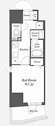 ドゥーエ亀戸2 1Kの間取図画像