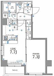 パティーナ本所吾妻橋 4階1LDKの間取り