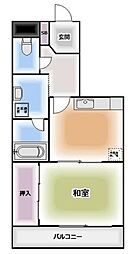 メゾン・ド・ロワール 1DKの間取図画像