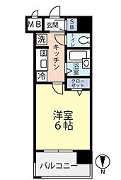グランヴァン中野江古田 1Kの間取図画像