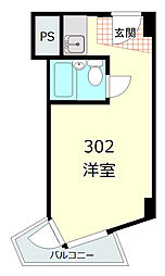 インペリアル御茶の水 ワンルームの間取図画像