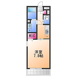 Feliz日根野 1Kの間取図画像