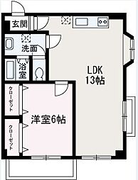 ステラハウス成増 3階1LDKの間取り
