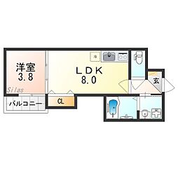 近鉄大阪線 久宝寺口駅 徒歩3分 1階/-