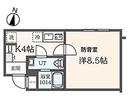 ラシクラス板橋本町 1Kの間取図画像
