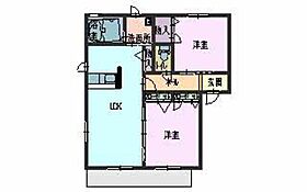 シャーメゾン・グリーンビュー 0103 ｜ 和歌山県紀の川市北勢田150-1（賃貸アパート2LDK・1階・54.81㎡） その2