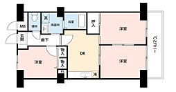 カーディナンス永山 3LDKの間取図画像