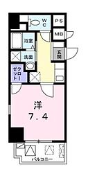 サン　フォーレスト 3階1Kの間取り