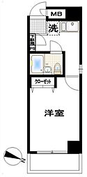 OLIO音羽 1Kの間取図画像