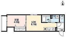 robot home 綾瀬 1LDKの間取図画像