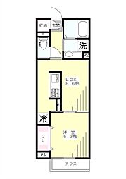 プランドール高島平 1LDKの間取図画像