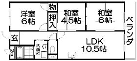 エクレールやぐら  ｜ 大阪府枚方市長尾元町７丁目（賃貸マンション3LDK・1階・61.60㎡） その2