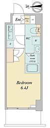 LIME RESIDENCE KAWAGUCHI EAST 1Kの間取図画像