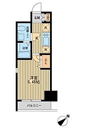 エコロジー潮見レジデンス 1Kの間取図画像