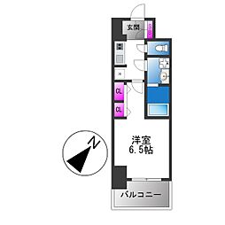 S-RESIDENCE堺blaze 1Kの間取図画像