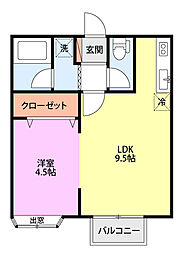 間取図画像 1LDK