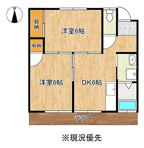 ホームズ コーポ飯田ｂ棟 2dk 賃料5 6万円 1階 42 14 賃貸アパート住宅情報