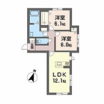 シャーメゾン桜III A0103 ｜ 高知県高知市城北町5-23（賃貸マンション2LDK・1階・60.47㎡） その2