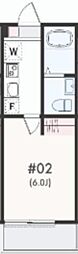 藤沢市本町4丁目アパート 1Kの間取図画像