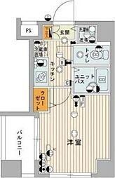 スカイコート南砂町第2 1Kの間取図画像