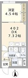 リスペクトレジデンス南台 1DKの間取図画像
