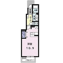 イーストコースト ワンルームの間取図画像