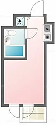 扶桑ハイツ経堂 ワンルームの間取図画像