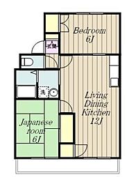 グレース 2LDKの間取図画像