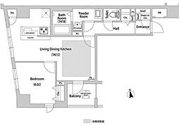 ブレス西巣鴨 5階1LDKの間取り