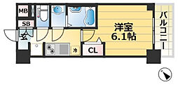 ファステート神戸サルビア 1Kの間取図画像