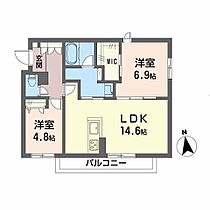 シエン・ド・デミオ　一番館 A0202 ｜ 福岡県久留米市江戸屋敷１丁目805-2（賃貸アパート2LDK・2階・62.73㎡） その2