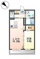 JR東海道・山陽本線 塚本駅 徒歩12分の賃貸アパート 2階1LDKの間取り