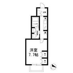 BAFFI 1Kの間取図画像
